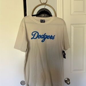 New Era Cream Dodgers Shirt